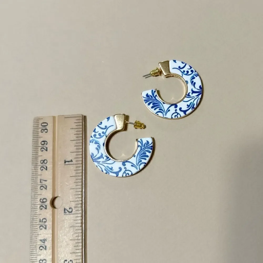 Boho hoop earrings N713 - Picture 4 of 4